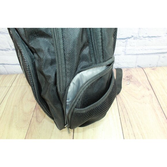 Ogio Logo Gear Tech Air Flow Vented Zippered Laptop Bag Backpack Black - Picture 6 of 15